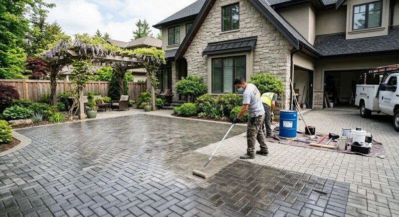 Concrete Walkway Sealing in Puyallup, WA